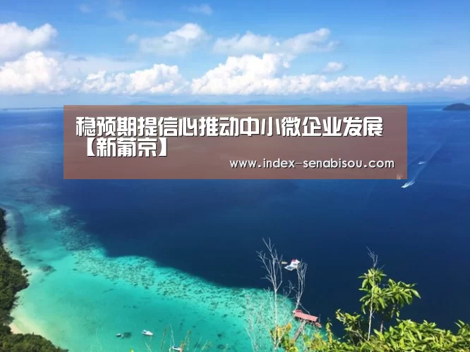 稳预期提信心推动中小微企业发展【新葡京】(图1) 新葡京